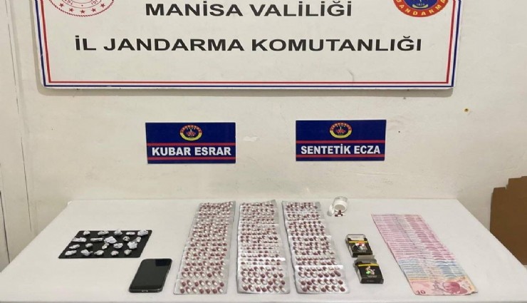 İşyerinde uyuşturucu maddelerle yakalandı