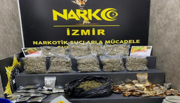 İzmir'de iki uyuşturucu operasyonunda 3 tutuklama