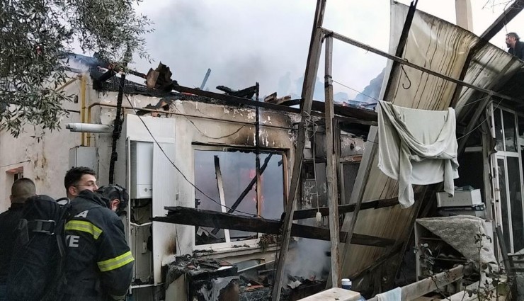 Muğla’da korkutan ev yangını