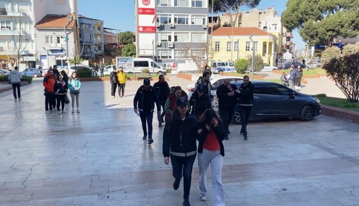 Aydın'da 'yeşil reçete' operasyonunda gözaltına alınan şüpheliler adliyeye sevk edildi