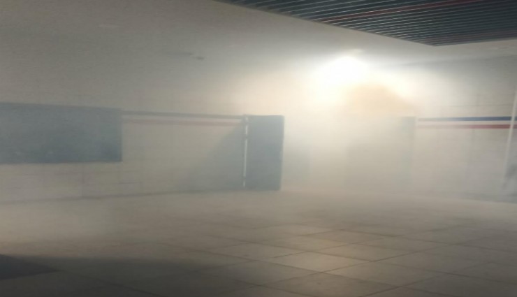 Balçova Metro'da yangın paniği