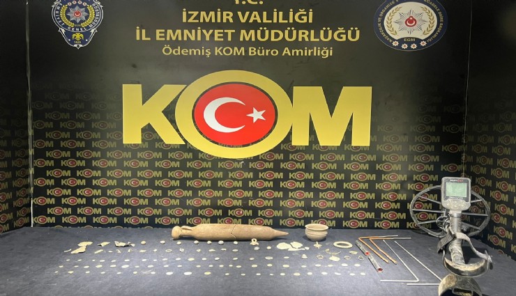 İzmir'de tarihi eser kaçakçılığı operasyonu: 3 gözaltı