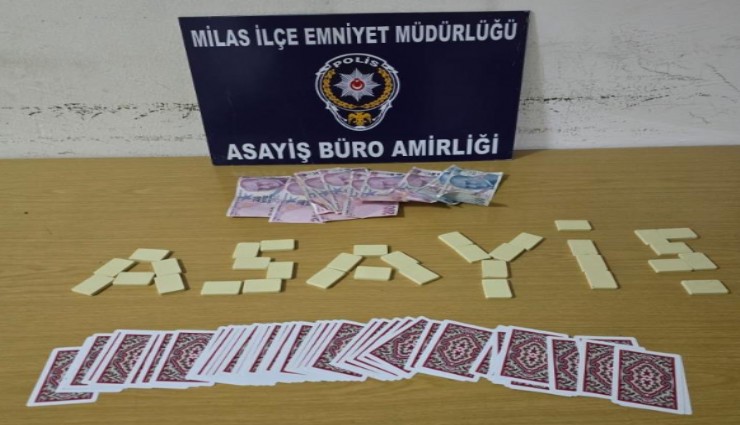 Milas'ta kumar baskını: 51 bin 859 TL para cezası kesildi