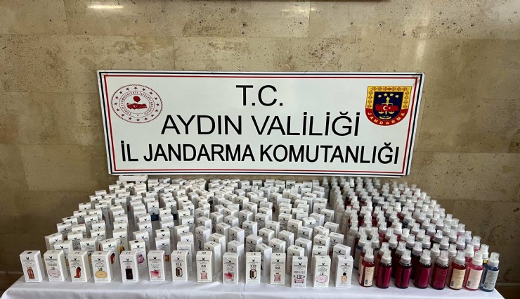 Piyasa değeri 1 milyon liranın üzerinde taklit parfüm ele geçirildi