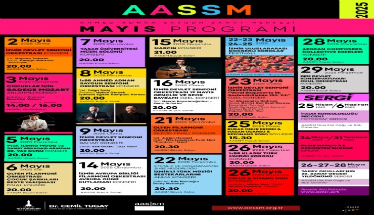 AASSM, mayıs programı ile yazı karşılıyor