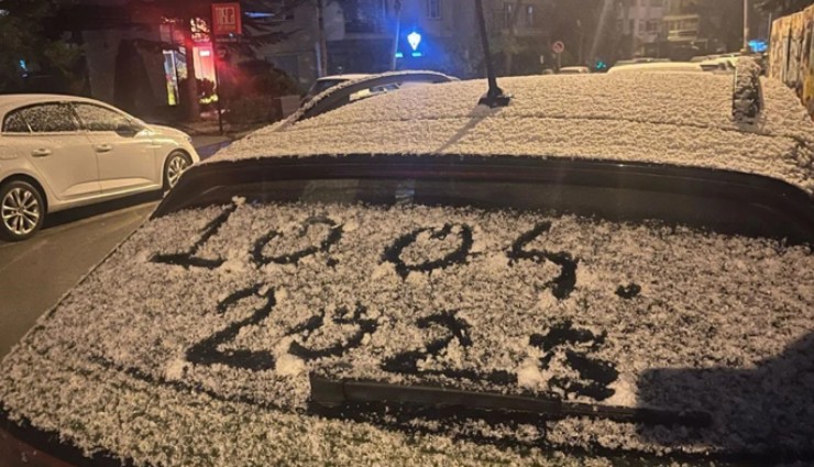 Ankara’da nisan ayında kar sürprizi