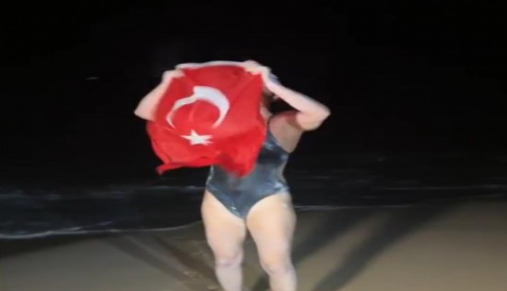 Bodrumlu Açık deniz yüzücüsü Aysu Türkoğlu'ndan büyük gurur