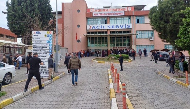 Aydın'da hasta ziyaretine gelen aile üyeleri birbirine girdi