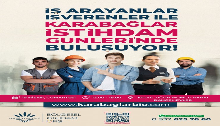 İş arayan ve işverenler Karabağlar İstihdam Günleri’nde Buluşuyor