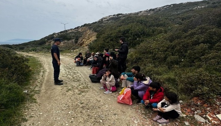 İzmir'de 17 güzensiz göçmen yakalandı