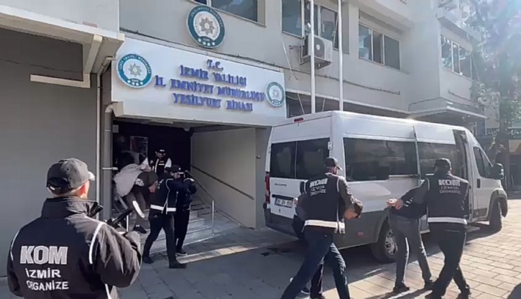 İzmir'de suç örgütüne operasyon: 12 gözaltı