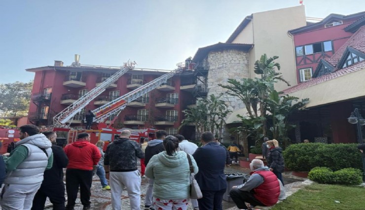Marmaris’teki otel yangını kontrol altına alındı