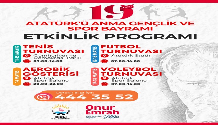 Çiğli’de 19 Mayıs coşkusu başlıyor