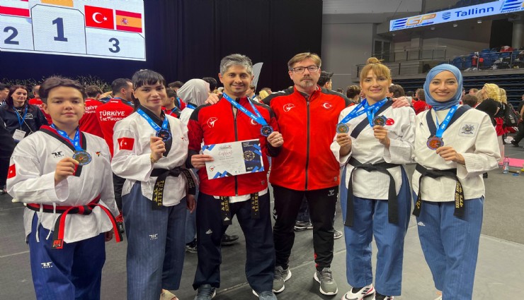 Gaziemir’in taekwondocuları Avrupa’yı fethetti