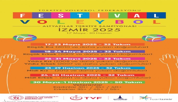 Festival Voleybol Altyapılar Türkiye Şampiyonası İzmir'de başlıyor