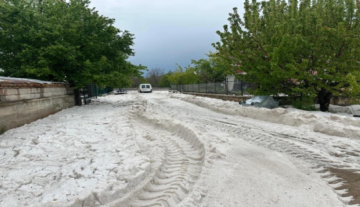 Uşak’ta Mayıs ayında sağanak ve dolu yağışı