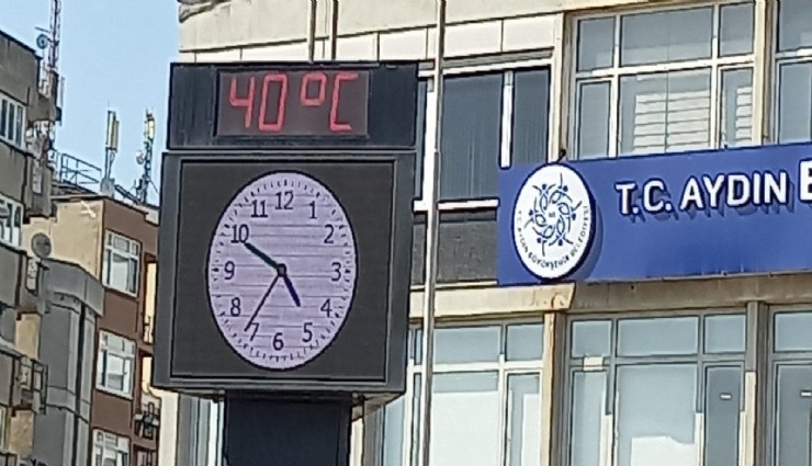 Aydın'da kavurucu sıcak: Akşamüstü termometreler 40 dereceyi gördü