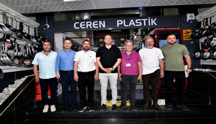 Başkan Eşki’den Fincancılar Çarşısı ziyareti