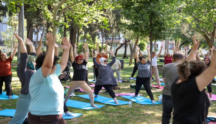 Buca’da yoga, pilates ve zumba dersleri açık havaya taşındı