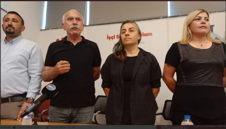 DİSK İzmir 8 Şube Başkanı Gümüştekin ve üye Bilir Cumhurbaşkanına hakaretten tutuklandı