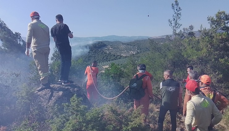 Kırkağaç'taki orman yangını kontrol altına alındı