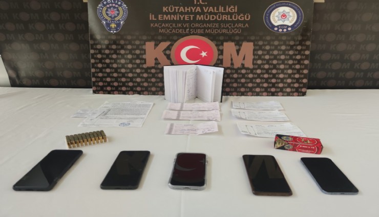 Kütahya'da tefecilik operasyonu, 6 şüpheli yakalandı