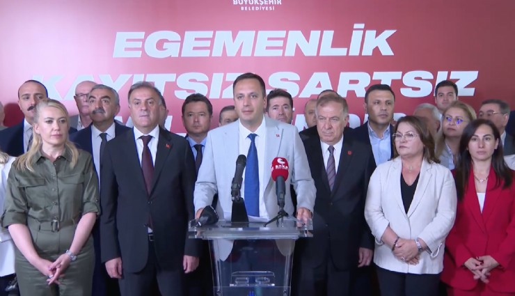 Saraçhane'de CHP’li Başkanların birlik mesajını Bornova Belediye Başkanı Ekşi açıkladı