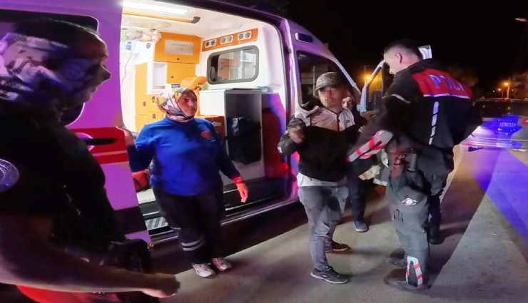 Yasal sınırın 16 kat üstünde alkollü çıkan sürücü ne polisi dinledi ne de sağlıkçıları