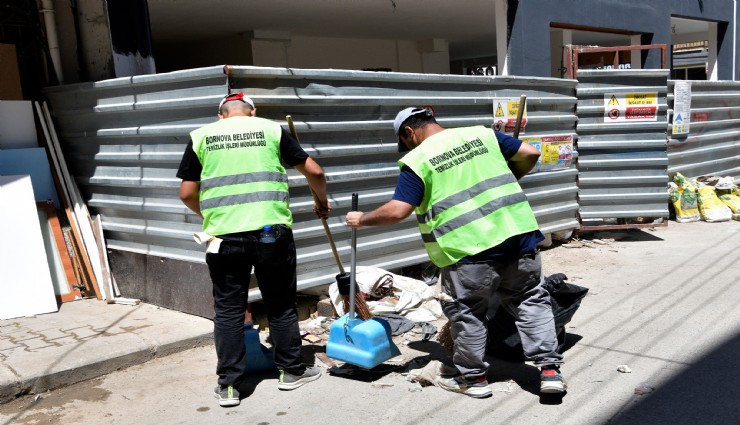 Bornova’da Süpürge Timi görevde