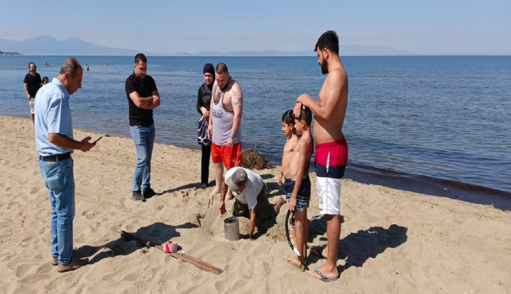 Pamucak Sahili’nde sürpriz misafir