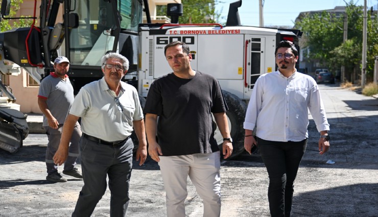 Bornova’da yol atağı: Fen İşleri her yerde