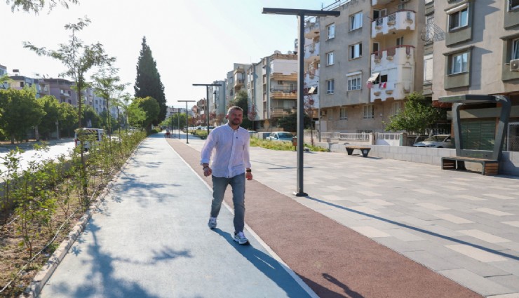 Buca’daki eski tren yolu yenilenerek çevre halkın beğenisini topladı