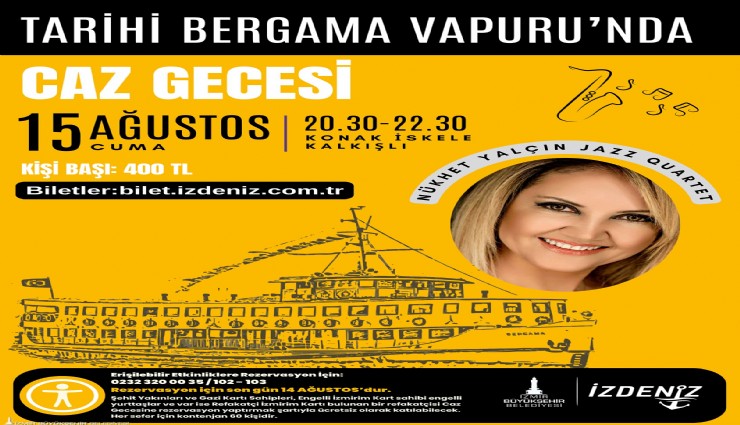 Cazın ritmi İzmir Körfezi’nde yankılanacak