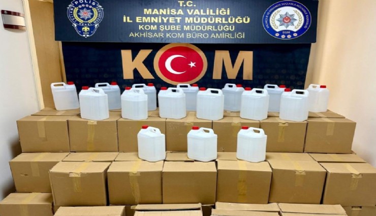 İzmir ve Manisalıları zehirleyeceklerdi: 1 Ton etil alkol ele geçirildi