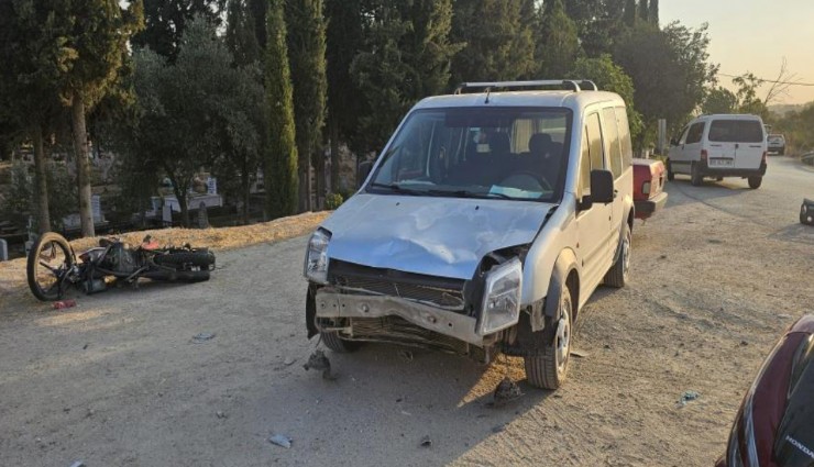 Motor yine can aldı: Ödemiş'te araba ile çarpışan motorsiklet sürücüsü hayatını kaybetti
