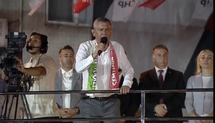 Özel’den Bayrampaşa Mitingi’nde Çerçioğlu çıkışı: Topukları yağlamış kaçıyor, haram zıkkım olsun