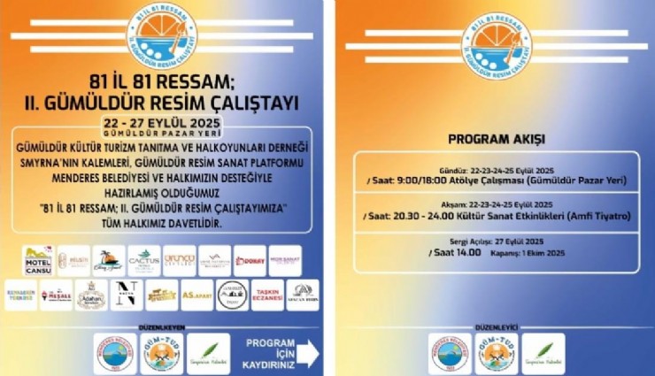 81 ilden 81 ressam Menderes’te