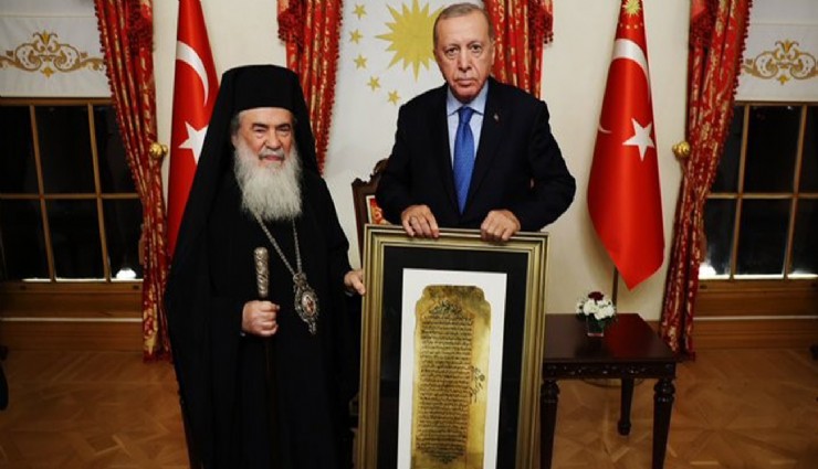 Erdoğan, Patrik Teofilos’u kabul etti: Müslüman ve Hristiyan mirası birlikte korunmalı
