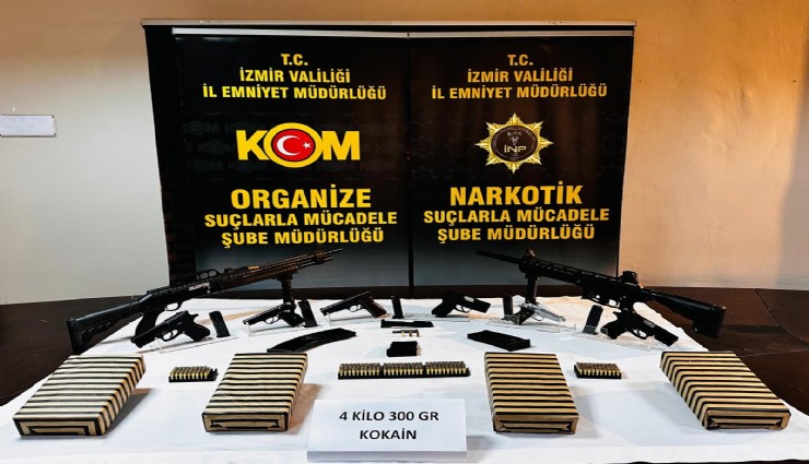 İzmir'de 4 kilonun üzerinde kokain ele geçirildi