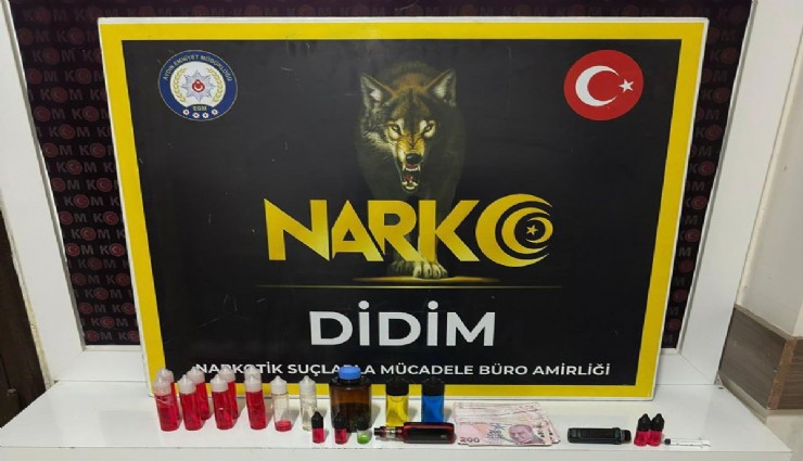 Didim'de uyuşturucu operasyonu: 1 kilo sıvı uyuşturucu ele geçirildi