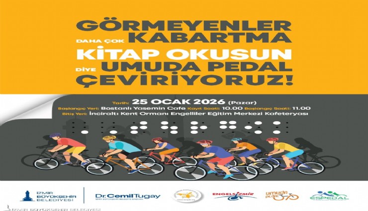 İzmir’de görme engelliler için farkındalık sürüşü