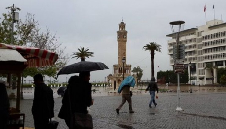 İzmir’de yağışlı hava etkisini sürdürüyor: Sıcaklıklar mevsim normallerinin üzerinde