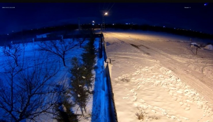 Malatya'da meteorun düşme anı kamerada