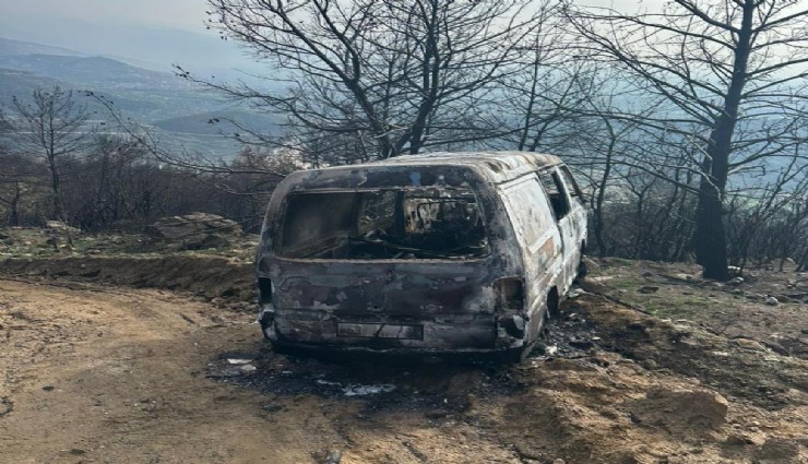 Ödemiş'te sır ölüm: 33 yaşındaki orman işçisi araçta yanarak can verdi