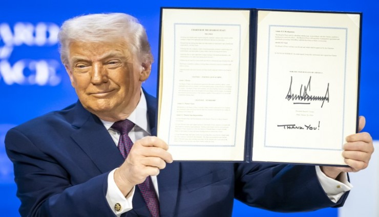 Trump'ın kurduğu Barış Kurulu'nun kuruluş sözleşmesi Davos'ta imzalandı