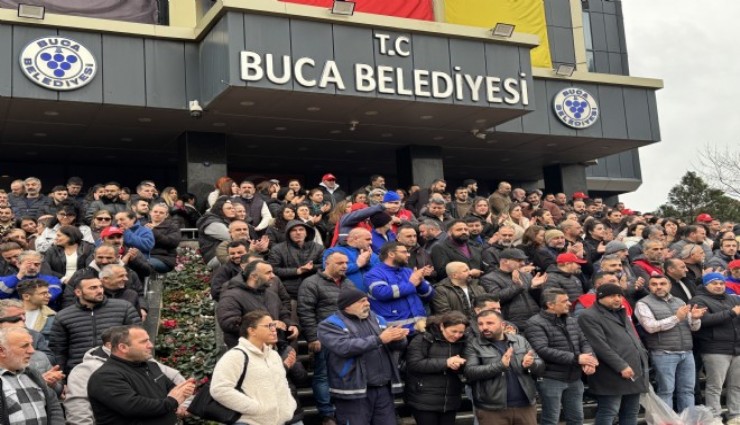 Buca Belediye işçileri iş bıraktı: Bize ekmek yoksa size huzur yok