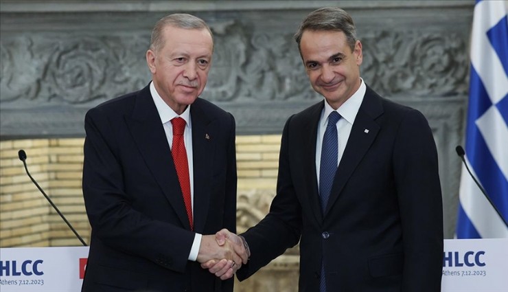 Cumhurbaşkanı Erdoğan, Yunanistan Başbakanı Miçotakis’i kabul etti