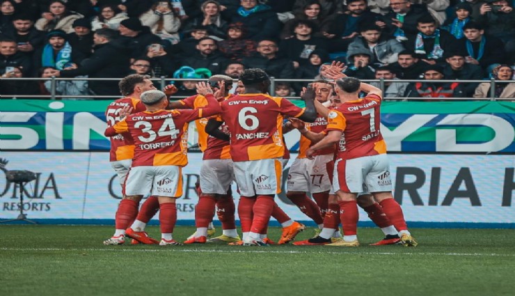 Galatasaray Rizespor karşısında 3 puanı 3 golle aldı