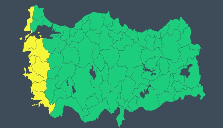 İzmir ve Ege için sarı kodlu fırtına uyarısı