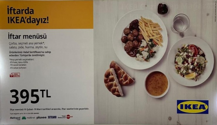 Serbest piyasa tartışması: 22 Bin TL’lik kafe hesabı ve 395 TL’lik IKEA iftar menüsü